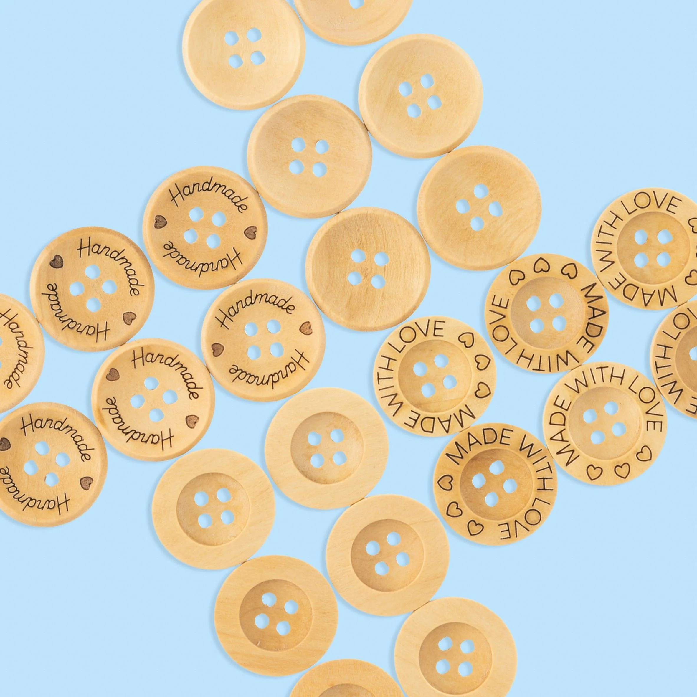 Wooden Buttons - 21 mm (0.8 in) - Image 3