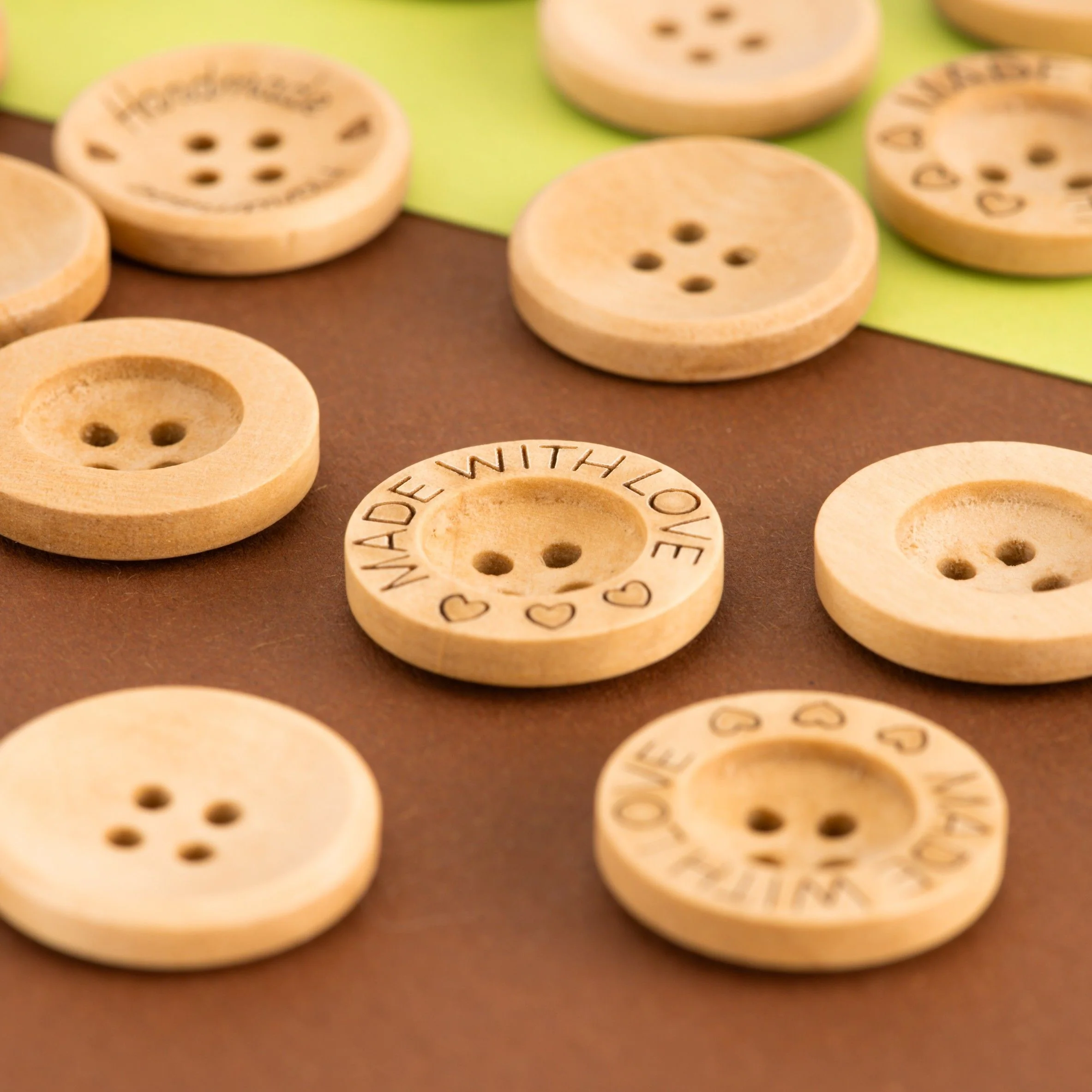Wooden Buttons - 21 mm (0.8 in) - Image 4