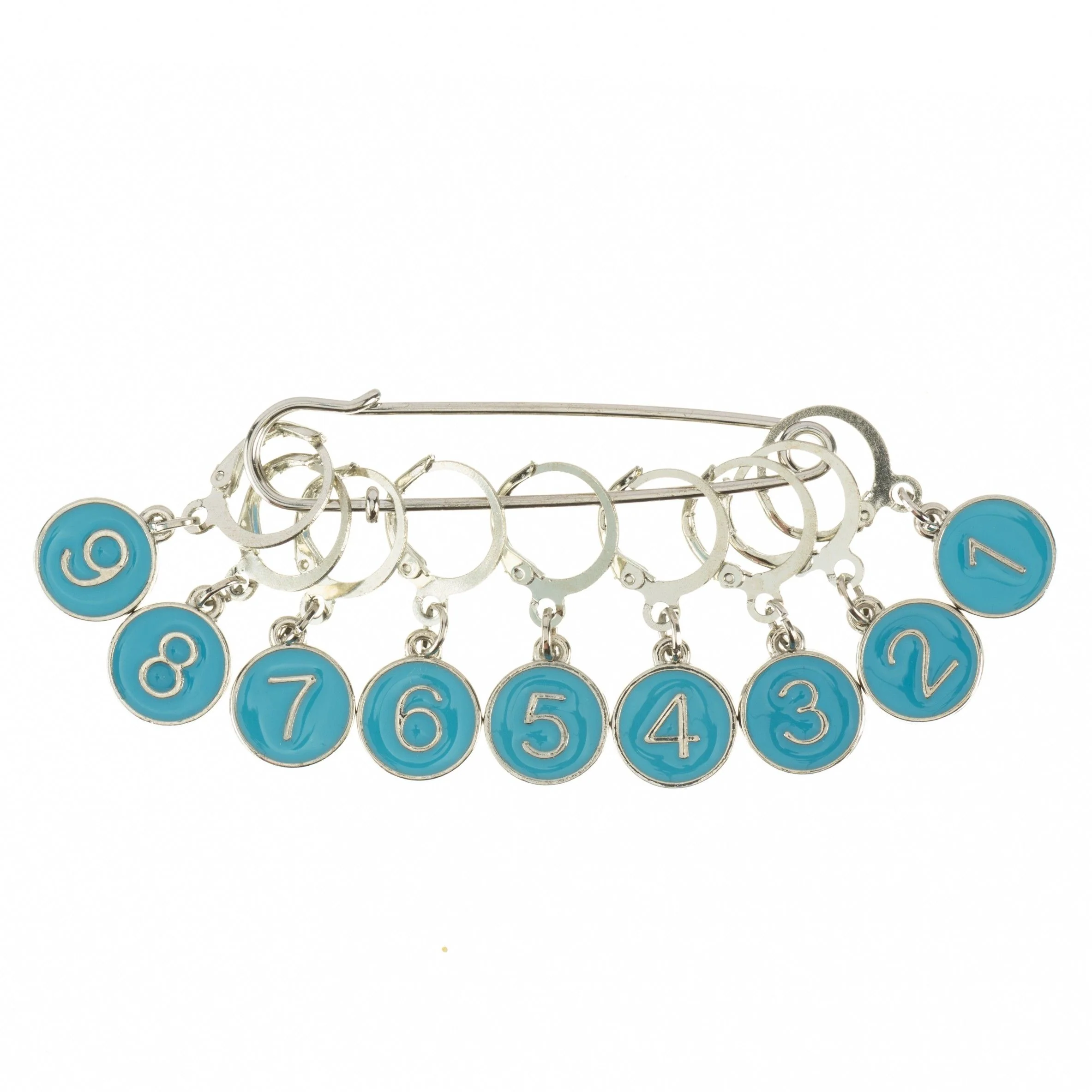 Stitch Markers w/Numbers and a Shawl Pin