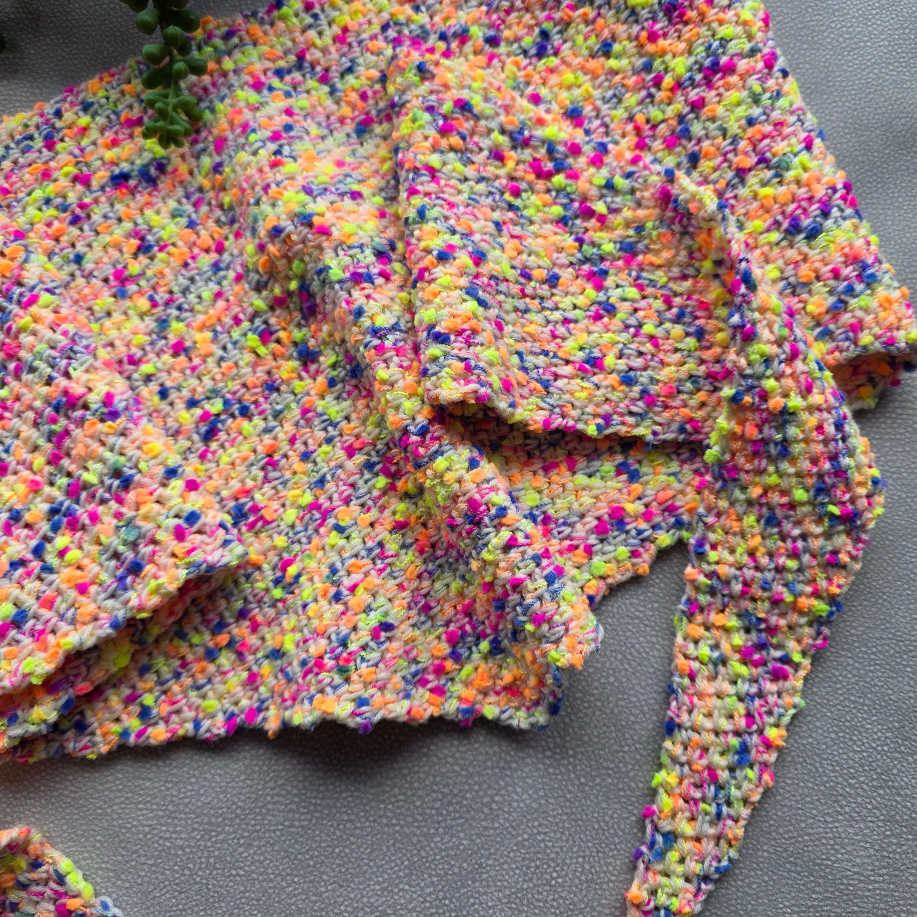 Candy Moss Stitch - Scarf - Image 3